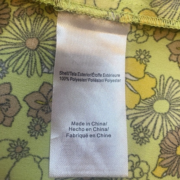 ModCloth Size M Shift Mini Dress Bright Green/Yellow Daisy Retro Inspired 60’s - Picture 8 of 14